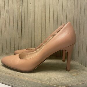 Cole Haan Leather Beige Tan Pointed Toe Heels 10B